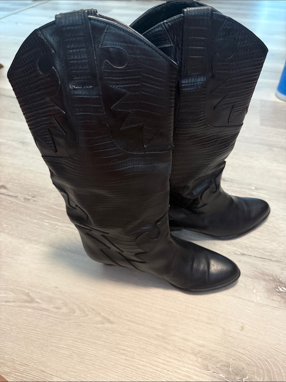 Classic Black Western Boots - Made in Italy